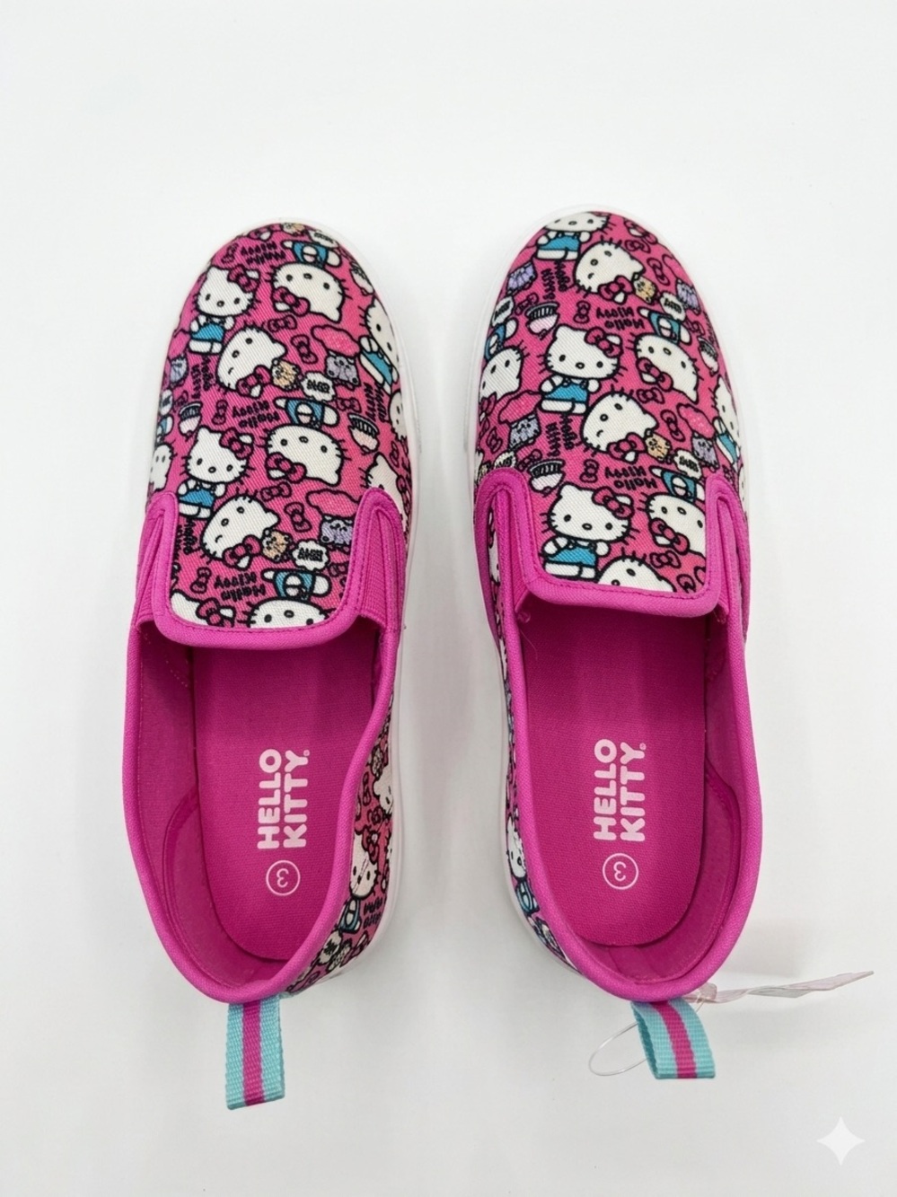 Sanrio Hello Kitty Kids Hot Pink Slip-On Sneakers